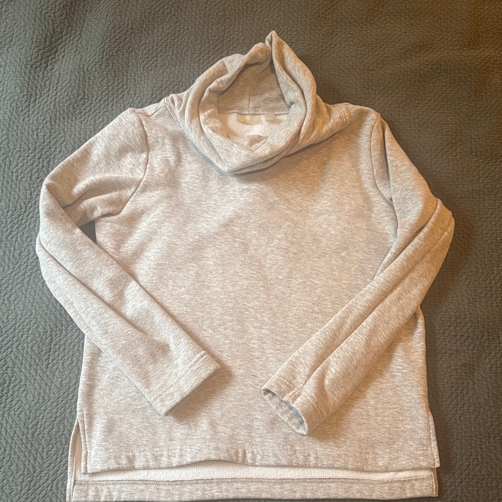 Zella Light Gray Cowl Neck Sweater